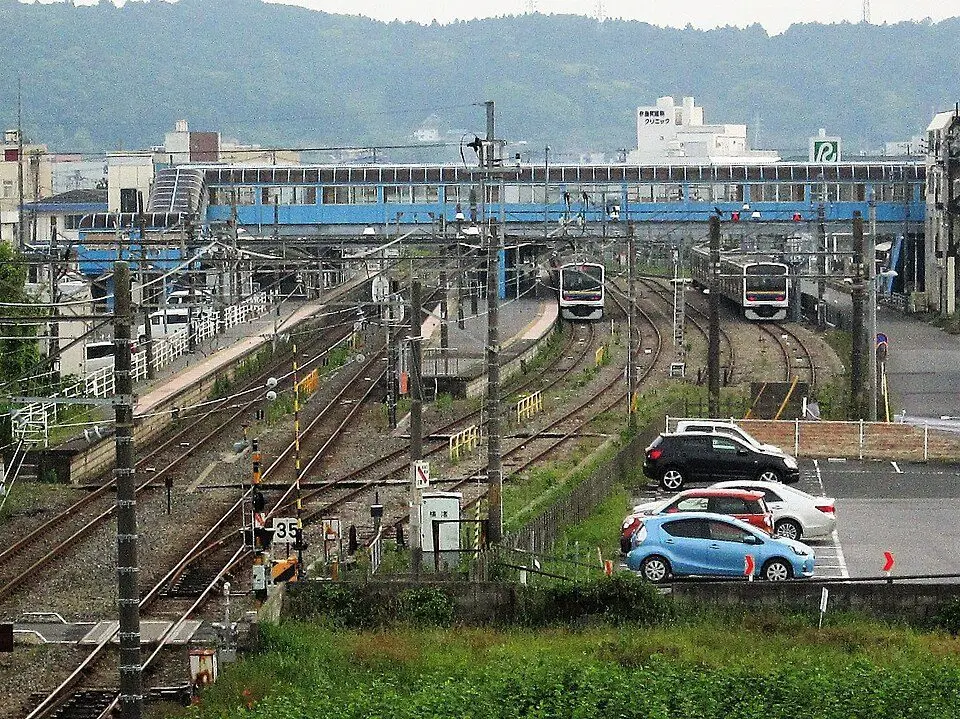 JR安房鴨川駅の構内