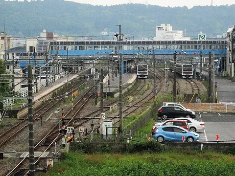 JR安房鴨川駅の構内