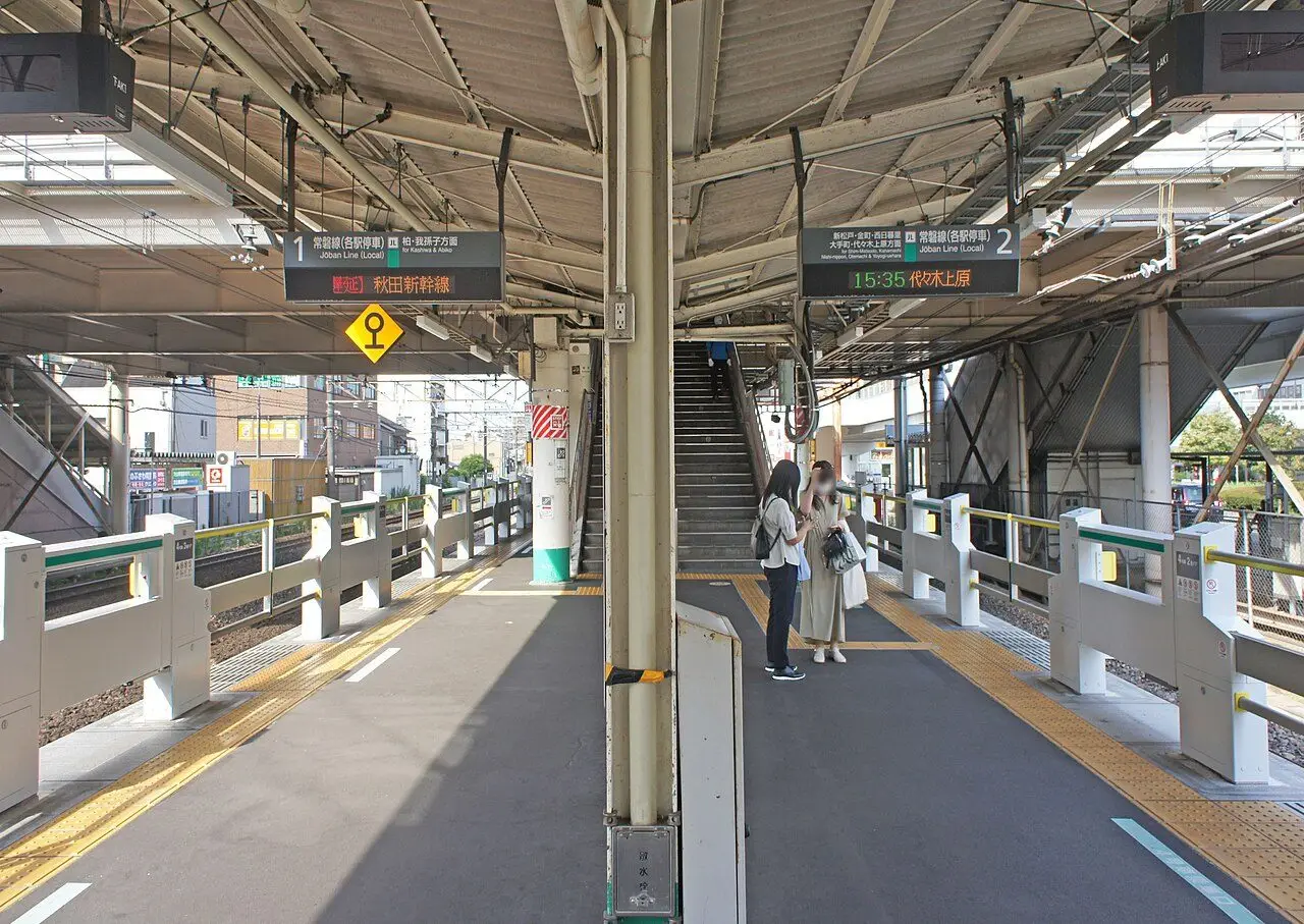 JR常磐線 南柏駅のホーム