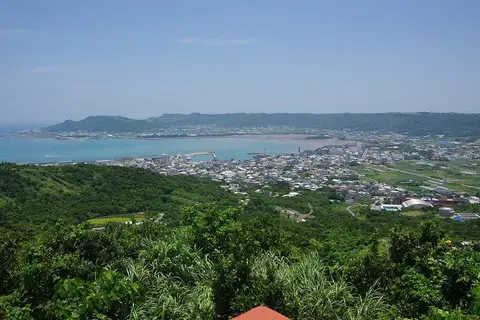 南城市佐敷の街並み（ユインチホテル南城周辺の地域）