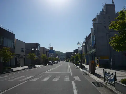 久慈市中心部の街並み（施設周辺の景観）