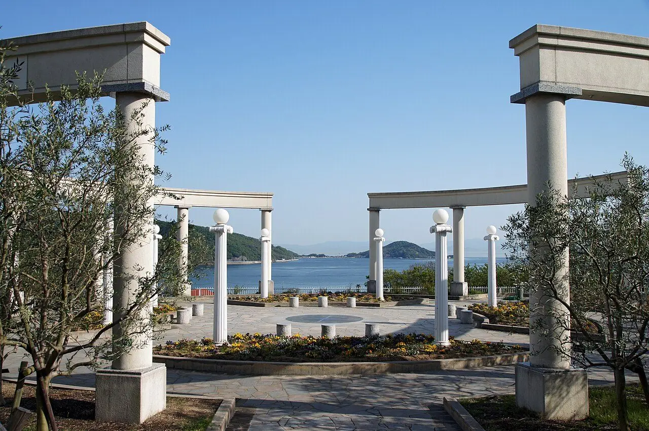 小豆島オリーブ公園の風景