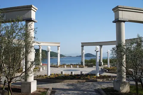 小豆島オリーブ公園の風景