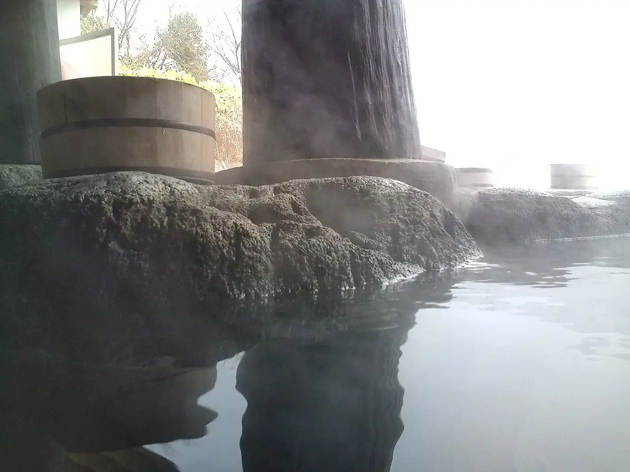 由布院温泉 夢想園の露天風呂
